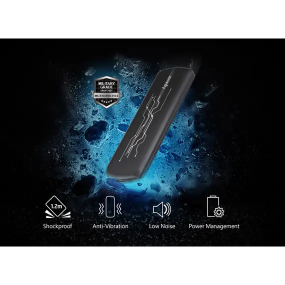 გარე მყარი დისკი USB 3.2 Gen 2 Portable SSD AS722 1TB AP1TBAS722B-1 , 4 image - Primestore.ge