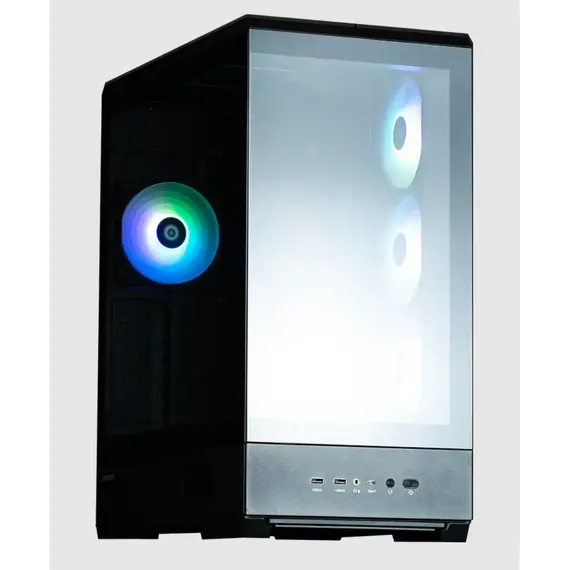 კომპიუტერის ქეისი Zalman PC case P50 DS without PSU, 2xUSB3.0, 1xUSBType-C, 4x120mm ARGB, VGA 435mm, LCS ready, TG Side Panel, ATX, black - Primestore.ge