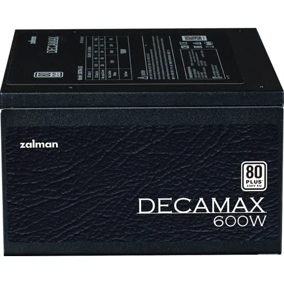კვების ბლოკი Zalman ZM600-LX3 TeraMax, 600W, 80 Plus, Power Supply, Black , 5 image - Primestore.ge