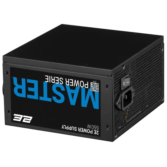კვების ბლოკი 2E 2E-MP650-120APFC MASTER, 650W, 80 Plus, Power Supply, Black , 2 image - Primestore.ge