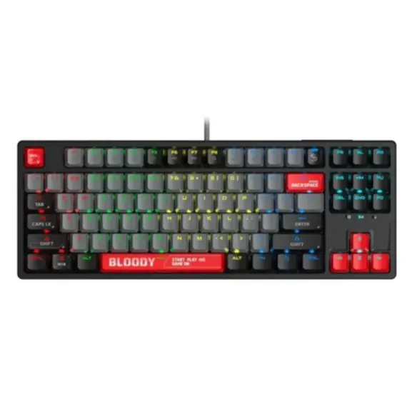 კლავიატურა A4Tech Bloody S87 RGB Mechanical Red Plus Switch Keyboard Energy Red  - Primestore.ge