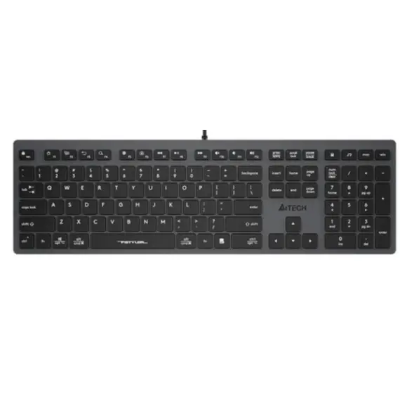 კლავიატურა A4Tech Fstyler FX50 Scissor Switch Keyboard EN/RU layout White  - Primestore.ge