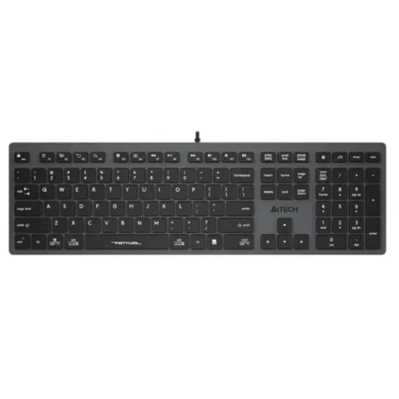 კლავიატურა A4Tech Fstyler FX50 Scissor Switch Keyboard EN/RU layout Grey  - Primestore.ge