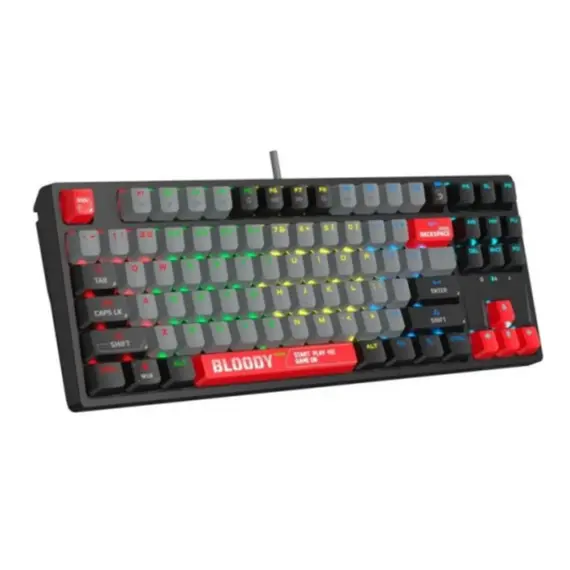 კლავიატურა A4Tech Bloody S87 RGB Mechanical Red Plus Switch Keyboard Energy Red , 3 image - Primestore.ge