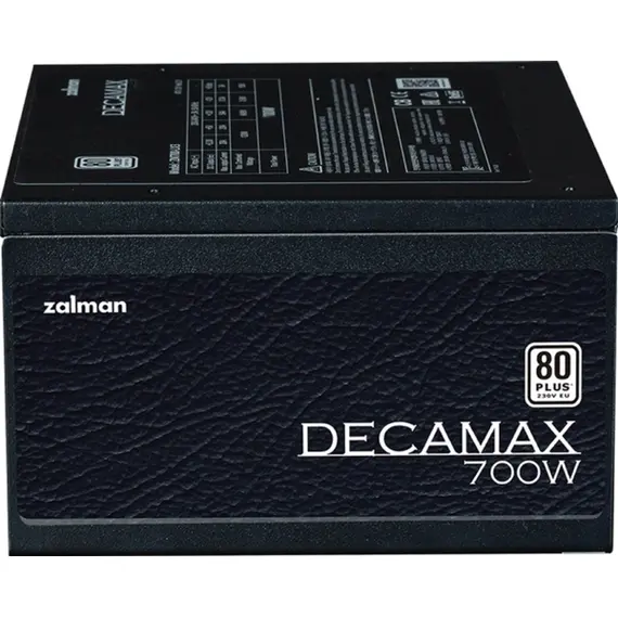 კვების ბლოკი Zalman ZM700-LX3 Decamax, 700W, 80 Plus, Power Supply, Black , 3 image - Primestore.ge