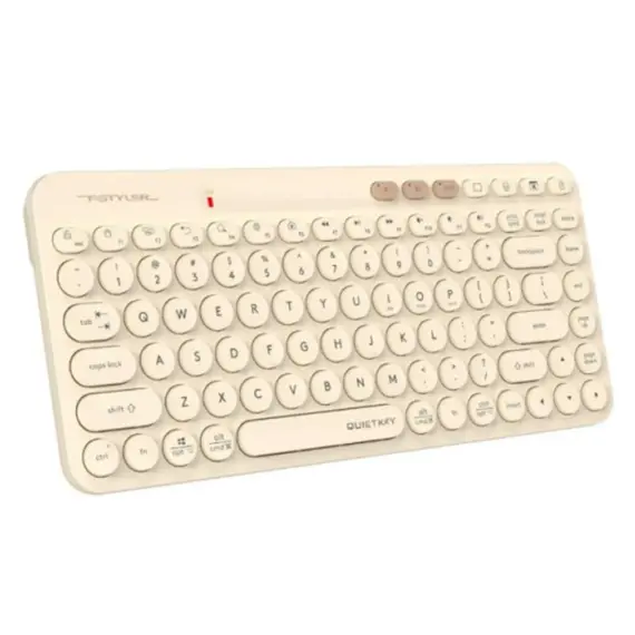 კლავიატურა: A4Tech Fstyler FBK36C AS Bluetooth & 2.4G Keyboard Cafe Latte , 2 image - Primestore.ge