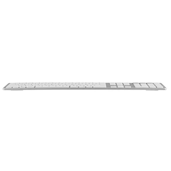 კლავიატურა 2E 2E-KS270WBWH Scissor, Wireless, USB, Bluetooth, Keyboard, White/Silver - Primestore.ge
