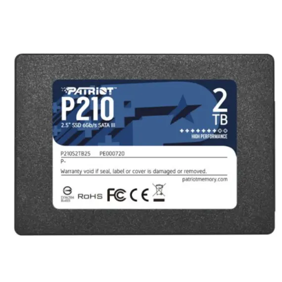 მყარი დისკი Patriot P210 SSD 2TB SATA3 2.5 - P210S2TB25  - Primestore.ge