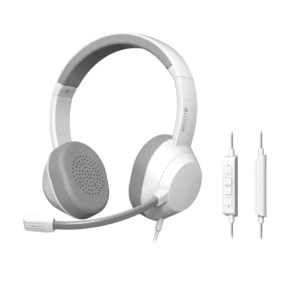 ყურსასმენი A4tech Fstyler FH150U Conference USB Headset White  - Primestore.ge