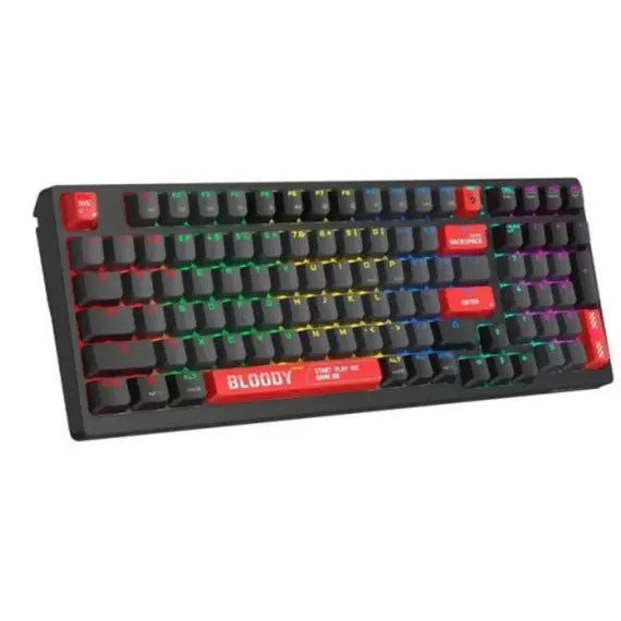 Keyboard A4Tech Bloody WS98 Dual-Core Wireless Mechanical Keyboard Sports Red, 2 image