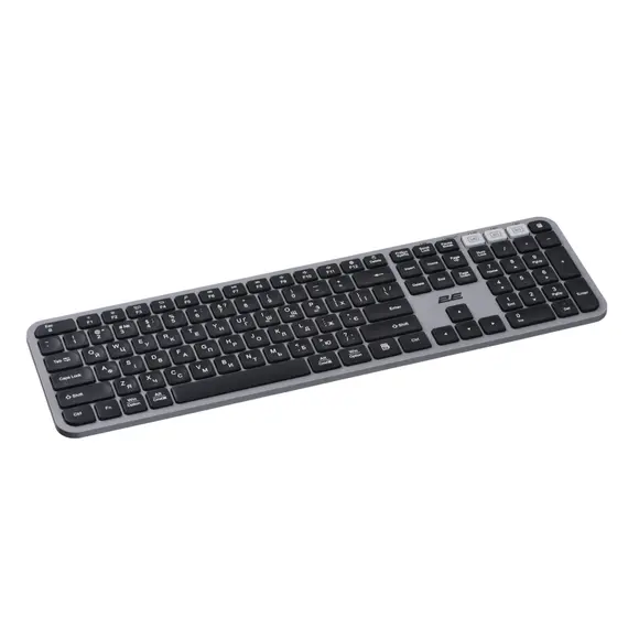 კლავიატურა და მაუსი 2E MK440 WL/BT, EN/UK, grey-black - Primestore.ge