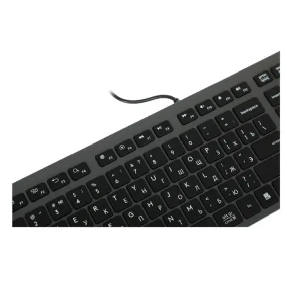 კლავიატურა A4Tech Fstyler FX50 Scissor Switch Keyboard EN/RU layout Grey , 4 image - Primestore.ge