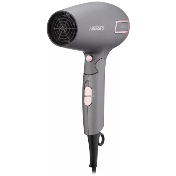 თმის საშრობი Ardesto HD-R350PT, 2000W, Hair Dryer, Grey , 2 image - Primestore.ge