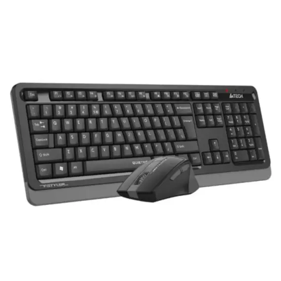 კლავიატურა და მაუსი A4Tech Fstyler FGS1035Q 2.4G QuietKey Desktop Set EN/RU layout Grey , 2 image - Primestore.ge