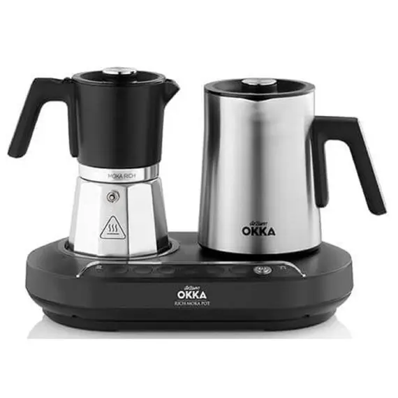 ყავის აპარატი Arzum OK0027 Moka, 1350W, Coffee Machine, Silver/Black , 2 image - Primestore.ge