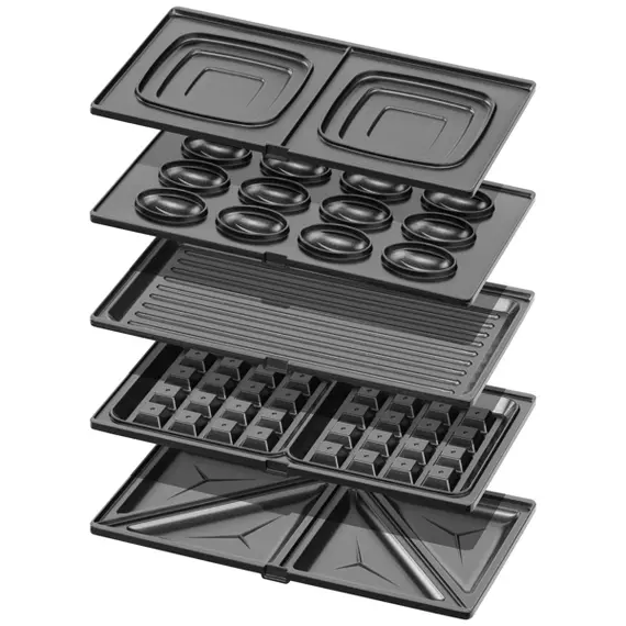 სენდვიჩის აპარატი Ardesto SM-H500B, 700W, Multi-maker, Black , 3 image - Primestore.ge