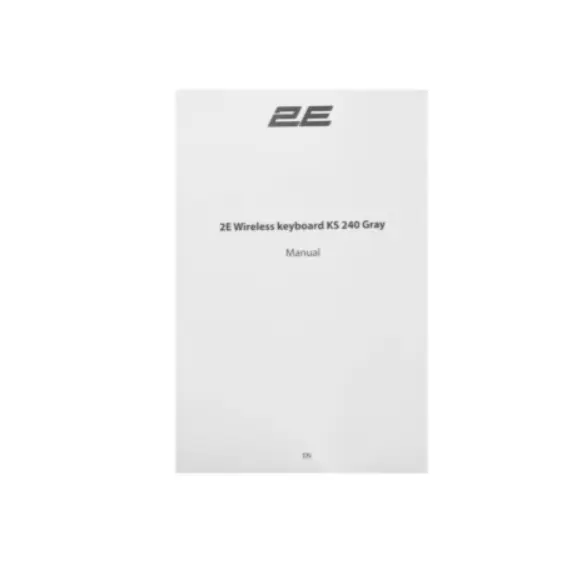 კლავიატურა 2E Keyboard membrane KS240 110key, WL/BT, EN/UK, grey-black , 6 image - Primestore.ge