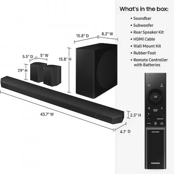 სახლის კინოთეატრი SAMSUNG HW-Q930D/RU , 5 image - Primestore.ge