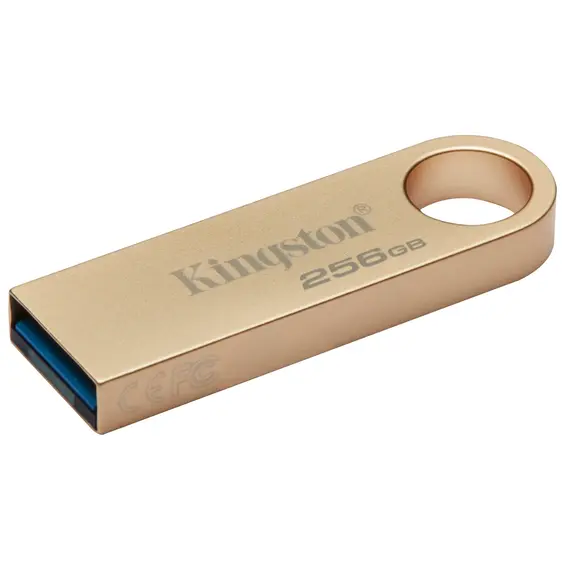 USB ფლეშ მეხსიერება Kingston DTSE9G3/256GB DataTraveler, 256GB, USB3.2, Gold , 2 image - Primestore.ge