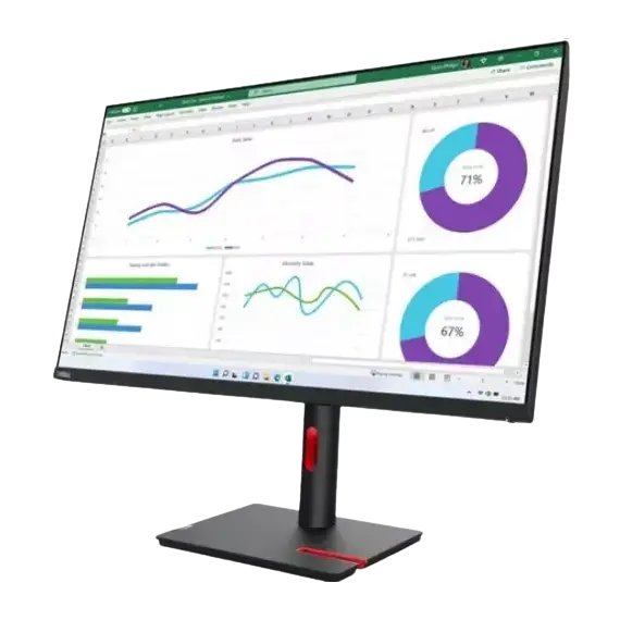 მონიტორი Lenovo ThinkVision T32h-30 Black , 2 image - Primestore.ge