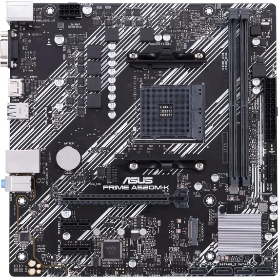 დედა დაფა Asus Prime A520M-K 90MB1500-M0EAY0 , 2 image - Primestore.ge