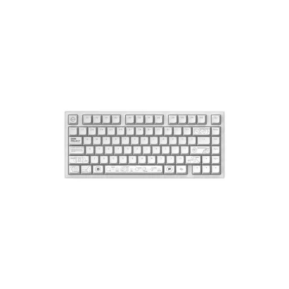 Keyboard Dark Project ALU Terra Nova White - Wireless Gaming Keyboard (ANSI), 4 image