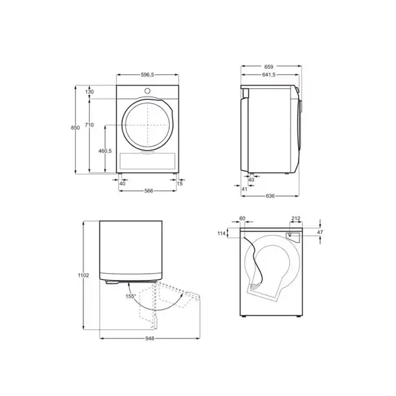 საშრობი Electrolux EW7D394UE White , 4 image - Primestore.ge
