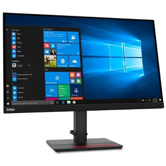 მონიტორი Lenovo ThinkVision T27q-20 27 " IPS QHD 2560x1440 4ms 60Hz Black , 2 image - Primestore.ge