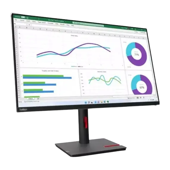 მონიტორი Lenovo ThinkVision T32h-30 Black , 3 image - Primestore.ge