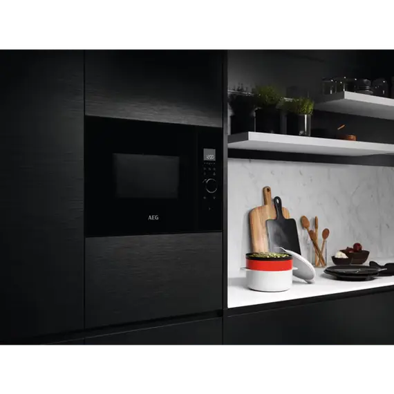 Built-in microwave oven AEG MBE2658SEB, 26L, 900W, Built-In Oven, Black, 2 image
