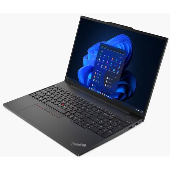 ნოუთბუქი Lenovo 21M5001XRT ThinkPad E16 G2, 16", Ryzen 5-7535HS, 16GB, 512GB SSD, Integrated, Black , 2 image - Primestore.ge