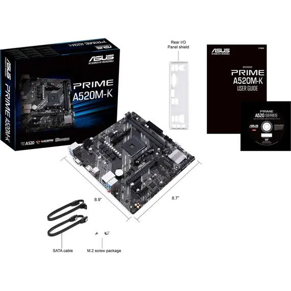 დედა დაფა Asus Prime A520M-K 90MB1500-M0EAY0 , 8 image - Primestore.ge