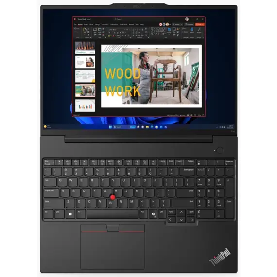 ნოუთბუქი Lenovo 21M5001XRT ThinkPad E16 G2, 16", Ryzen 5-7535HS, 16GB, 512GB SSD, Integrated, Black , 7 image - Primestore.ge