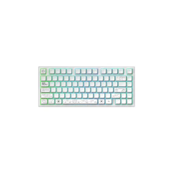 Keyboard Dark Project ALU Terra Nova White - Wireless Gaming Keyboard (ANSI), 5 image