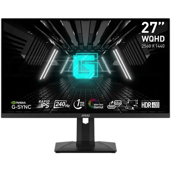 მონიტორი MSI 9S6-3CC29H-040 G274QPX, 27", Monitor, WQHD, IPS, HDMI, USB-C, DP, Black  - Primestore.ge