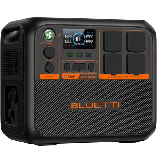 ელექტრო სადგური Bluetti AC200PL, 2304Wh, USB-C, USB-A, Expandable Power Station, Black , 2 image - Primestore.ge