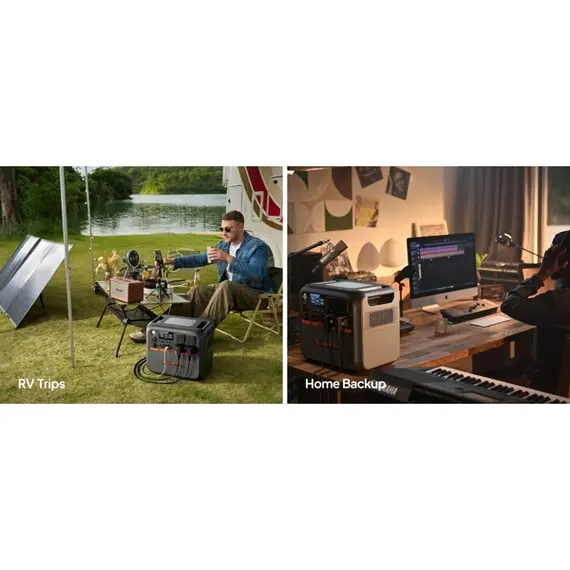 ელექტრო სადგური Bluetti AC200PL, 2304Wh, USB-C, USB-A, Expandable Power Station, Black , 8 image - Primestore.ge