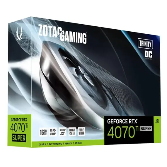 Video card ZOTAC Graphic Adapter GeForce RTX 4070 Ti SUPER 16GB GDDR6X Trinity OC, 2 image