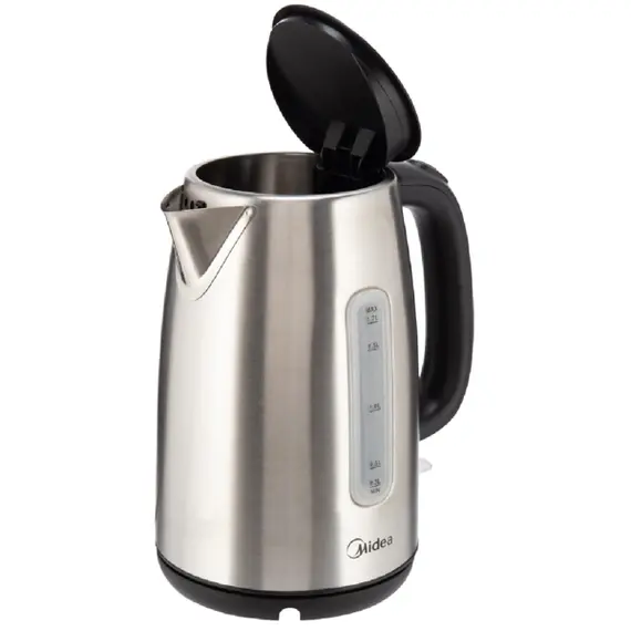 ელექტრო ჩაიდანი Midea MK-17S30A2, 2200W, 1.7L, Electric Kettle, Silver , 2 image - Primestore.ge