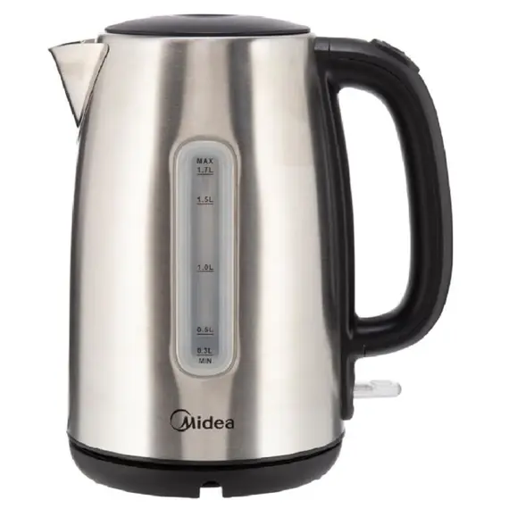 ელექტრო ჩაიდანი Midea MK-17S30A2, 2200W, 1.7L, Electric Kettle, Silver  - Primestore.ge