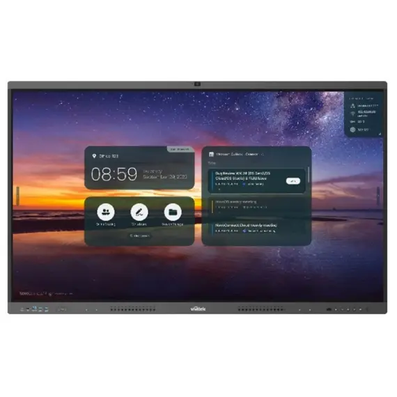 ინტერაქტიული ეკრანი Vivitek NovoTouch BK652IW, 65", RAM 4GB, 32GB, Smart Board, Black/Grey + PC Module i5-12450H, 8GB, 256GB SSD, Webcam and microphon  - Primestore.ge