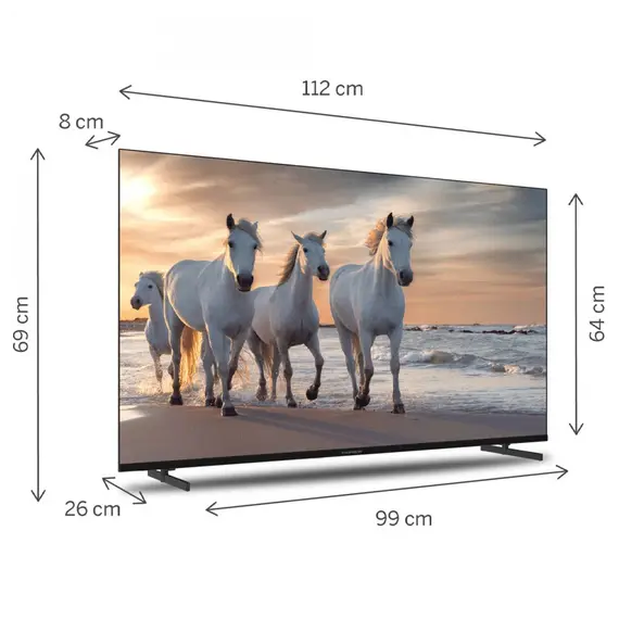 ტელევიზორი THOMSON LD50UDS-F1W BLACK (50", 3840X2160) , 3 image - Primestore.ge