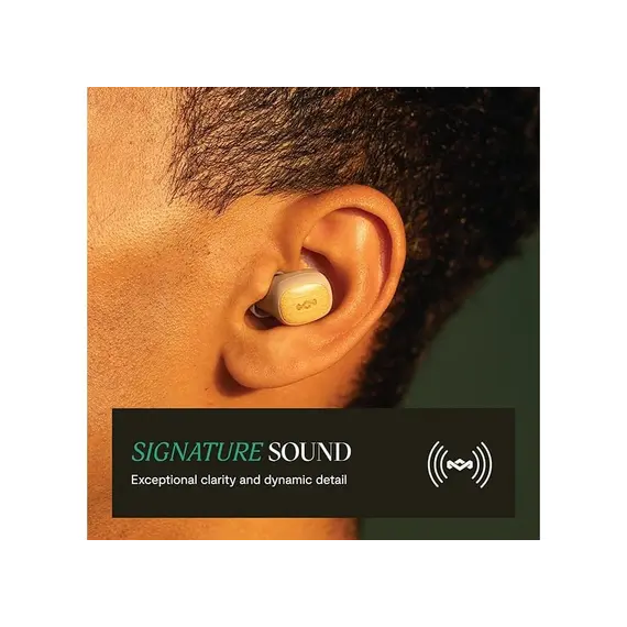 ყურსასმენი House of Marley Smile Jamaica TWS Earbuds EM-JE124 Cream , 3 image - Primestore.ge