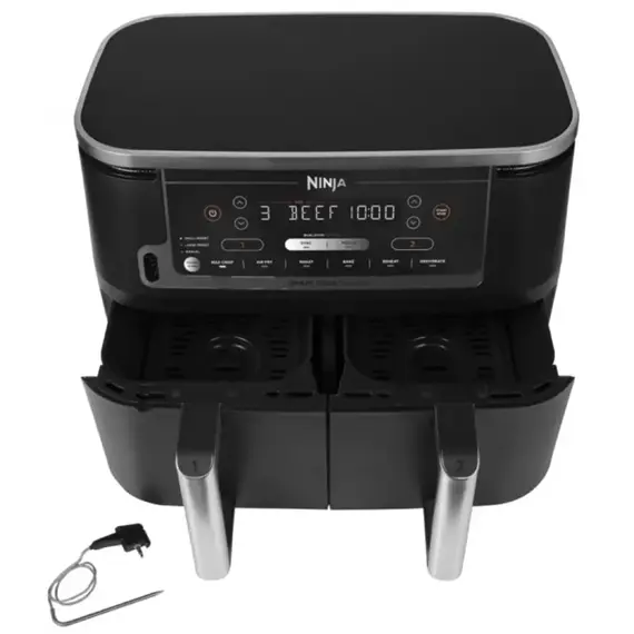 აეროგრილი Ninja AF451EU, 2470W, 9.5L, Air Fryer, Black , 4 image - Primestore.ge
