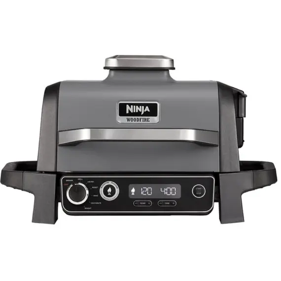 გრილი Ninja OG701EU, 2400W, WoodFire Outdoor Grill, Black/Silver  - Primestore.ge