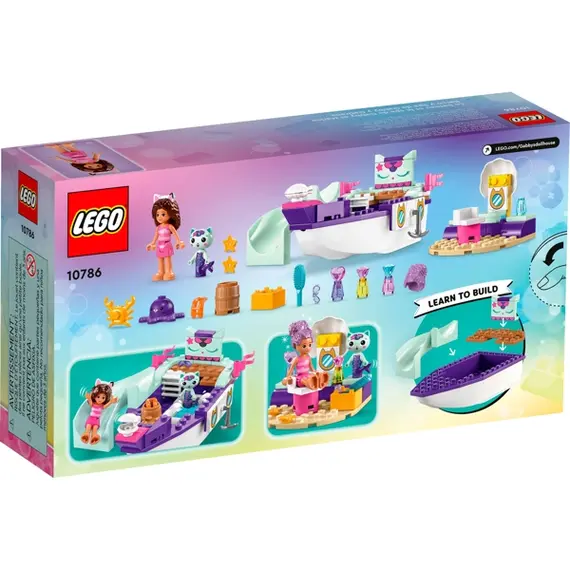 ლეგო LEGO Gabby's Dollhouse Gabby & MerCat's Ship & Spa , 2 image - Primestore.ge