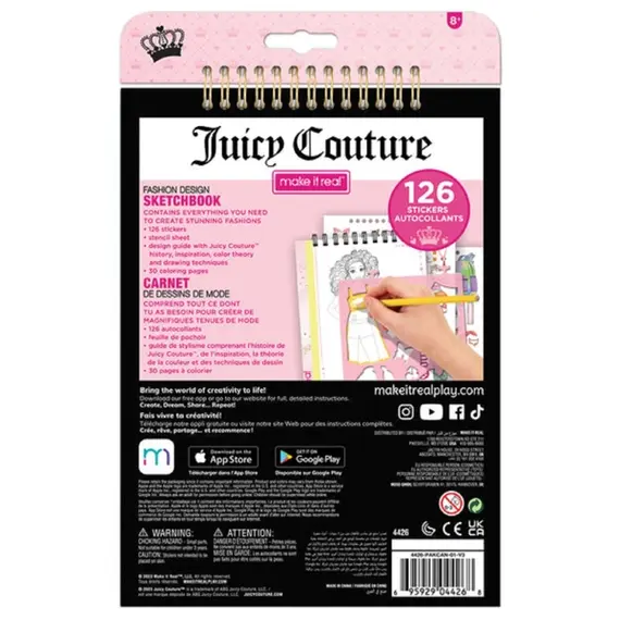 ნაკრები ესკიზების შესაქმნელად Make It Real 4426MR, Juicy Couture , 2 image - Primestore.ge