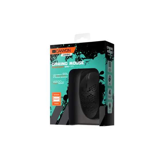 მაუსი Canyon Gaming Mouse GM-11 Wired - Black , 4 image - Primestore.ge