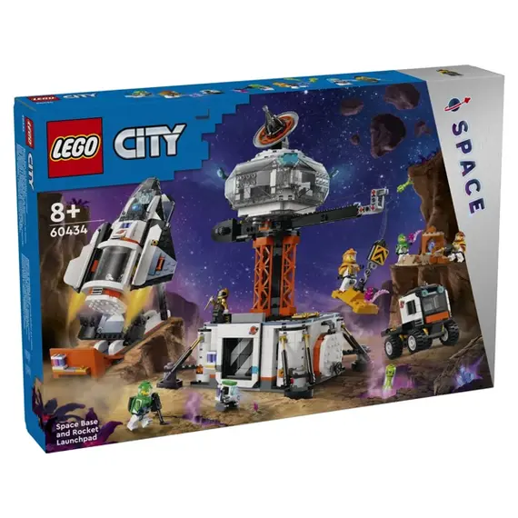 ლეგო LEGO City Space base and launch pad for a rocket  - Primestore.ge