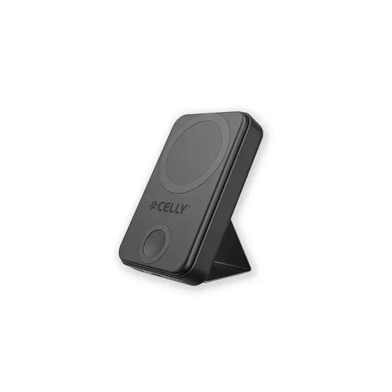 პორტატული დამტენი Celly 10W Wireless Power Bank + Apple Watch charger (10000mAh) Black , 2 image - Primestore.ge